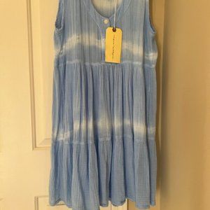 Raquel Allegra Roma Tiered Dress in Ice Size 0